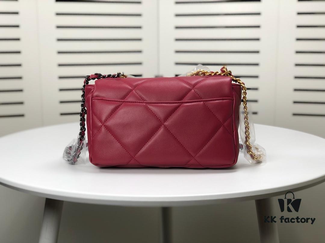 Burgundy Red Mini Chanel Latest Bestseller Release 📣📣 Synchronized with Counter, Imported Calfskin Leather, Extremely Soft Touch