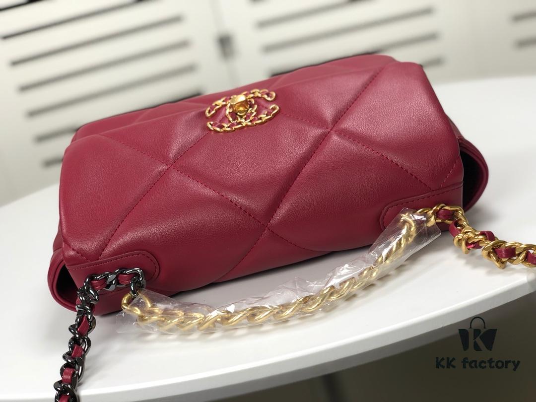 Burgundy Red Mini Chanel Latest Bestseller Release 📣📣 Synchronized with Counter, Imported Calfskin Leather, Extremely Soft Touch
