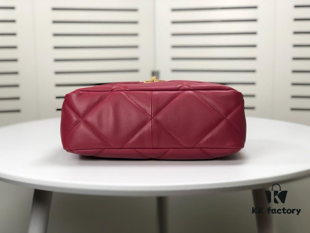 Burgundy Red Mini Chanel Latest Bestseller Release 📣📣 Synchronized with Counter, Imported Calfskin Leather, Extremely Soft Touch