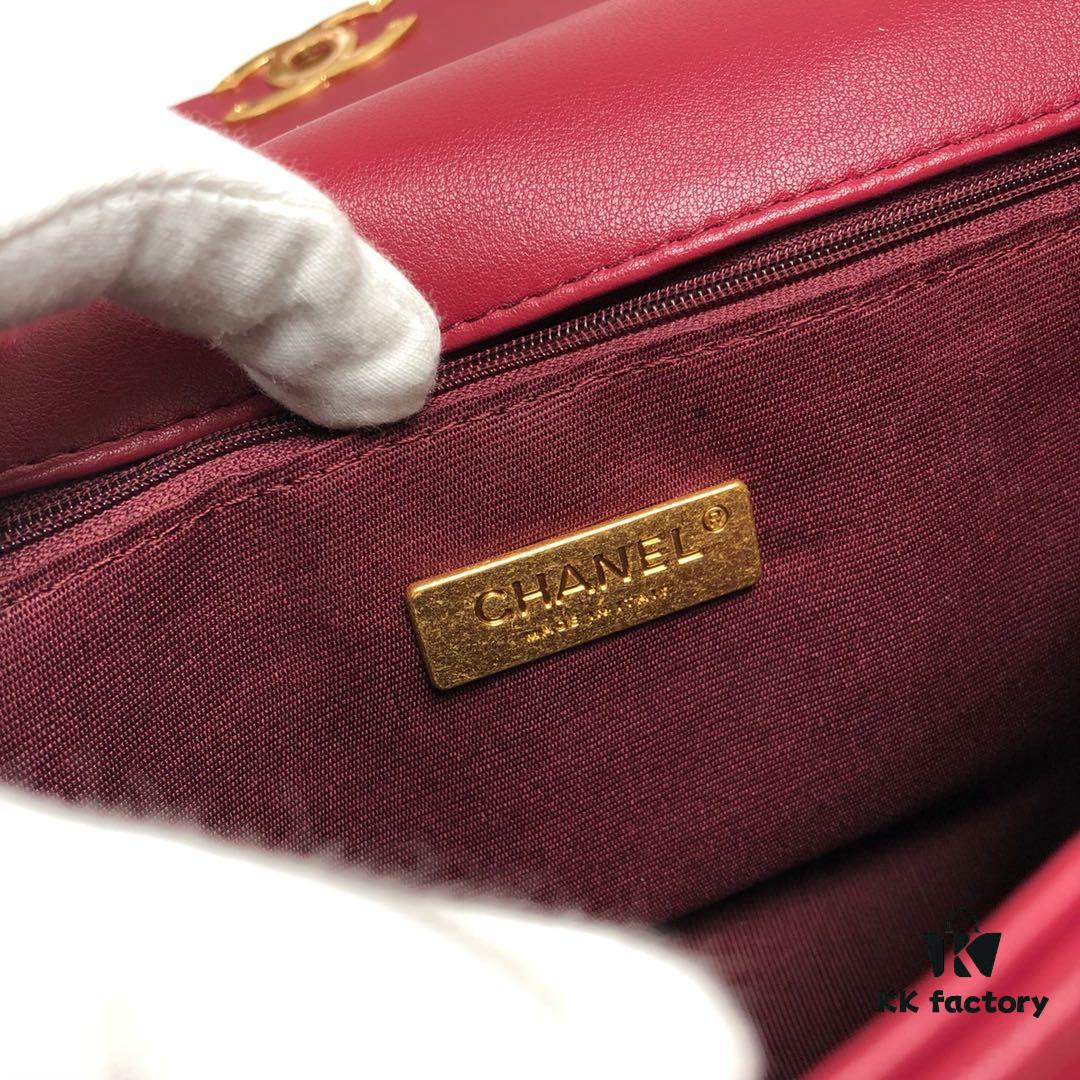 Burgundy Red Mini Chanel Latest Bestseller Release 📣📣 Synchronized with Counter, Imported Calfskin Leather, Extremely Soft Touch