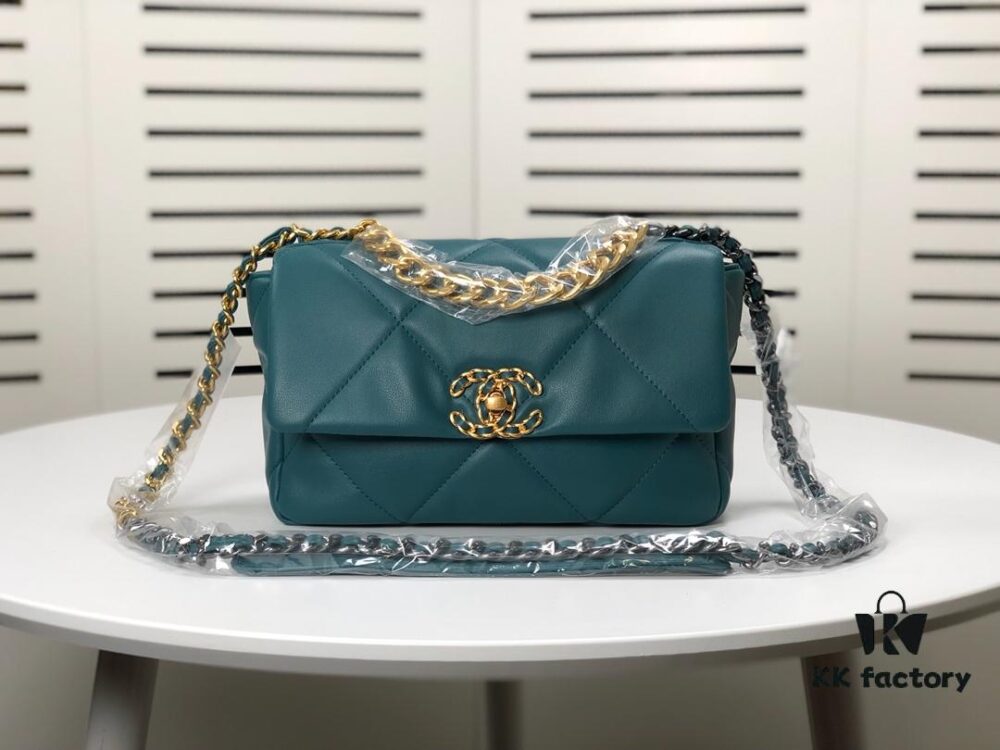 Turquoise Blue Small Chanel Latest Bestseller Just Released 📣📣 Synchronized with Boutique, Imported Calfskin 🐂 Exceptionally Soft Touch