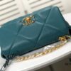 Turquoise Blue Small Chanel Latest Bestseller Just Released 📣📣 Synchronized with Boutique, Imported Calfskin 🐂 Exceptionally Soft Touch