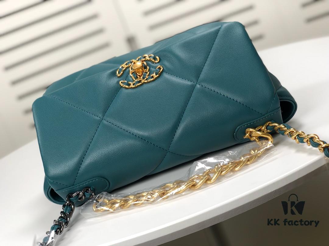 Turquoise Blue Small Chanel Latest Bestseller Just Released 📣📣 Synchronized with Boutique, Imported Calfskin 🐂 Exceptionally Soft Touch