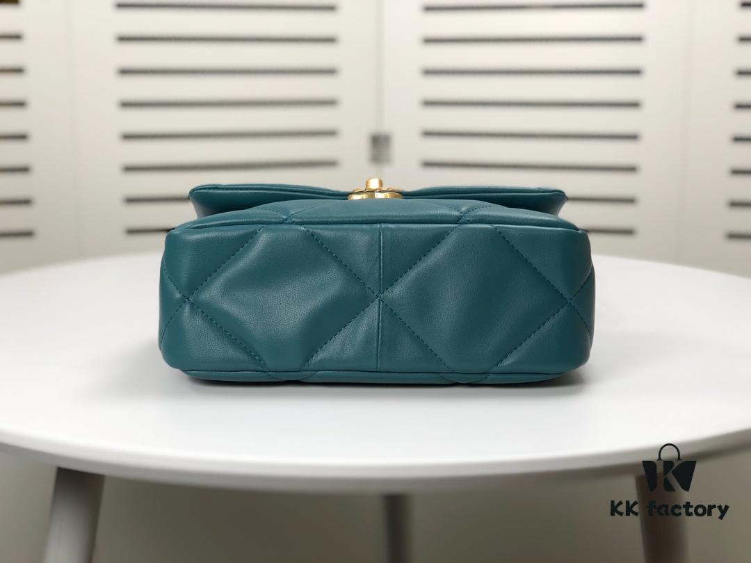 Turquoise Blue Small Chanel Latest Bestseller Just Released 📣📣 Synchronized with Boutique, Imported Calfskin 🐂 Exceptionally Soft Touch