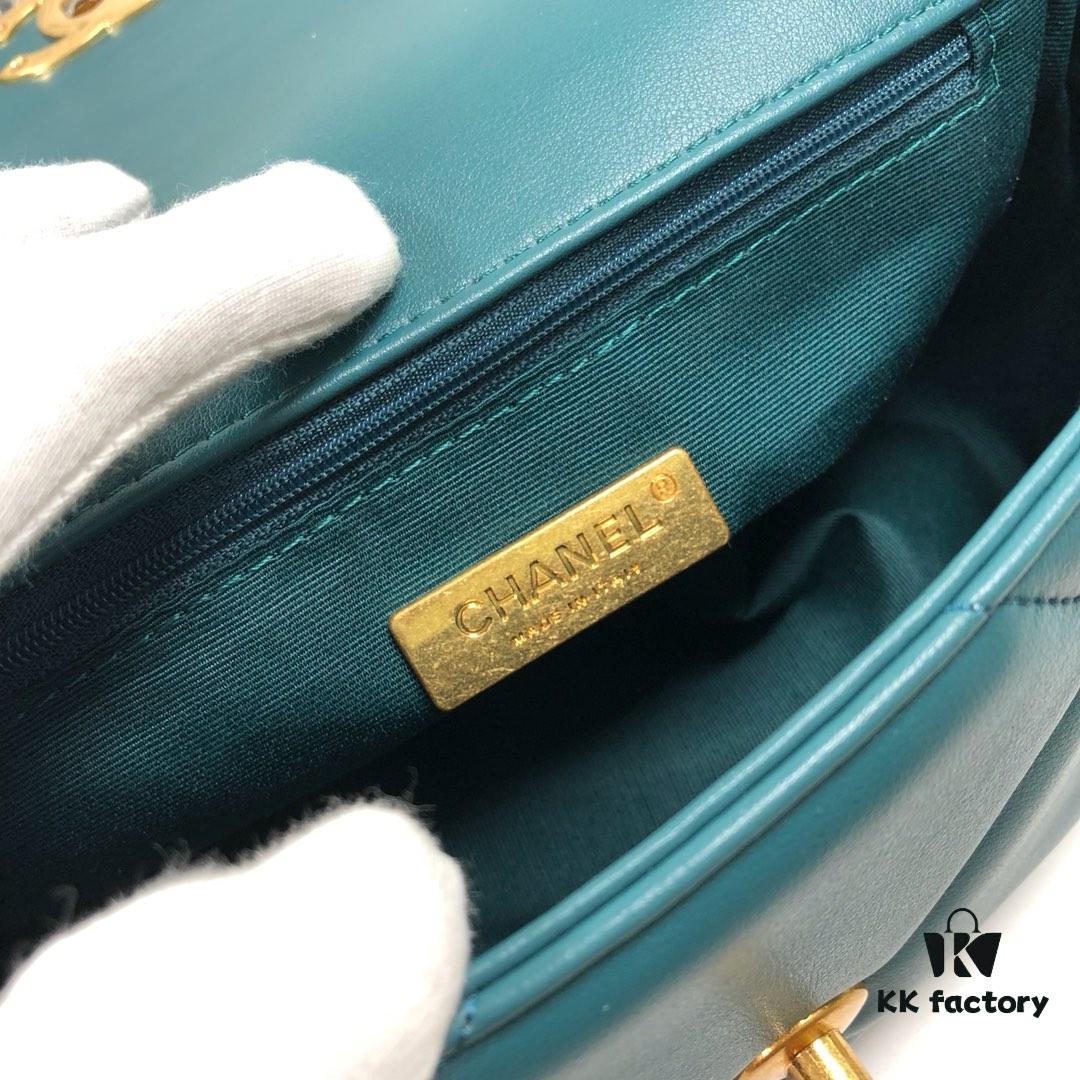 Turquoise Blue Small Chanel Latest Bestseller Just Released 📣📣 Synchronized with Boutique, Imported Calfskin 🐂 Exceptionally Soft Touch