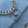 Chanel 22p Spring-Summer Collection New 19Bag Denim Light Blue Sand Silver Hardware