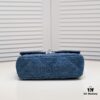 Chanel 22p Spring-Summer Collection Denim Bag in Light Blue with Silver-Tone Hardware