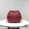 Large CHANEL 2020 New Arrival Double C Chain Drawstring Mini Bucket Bag