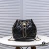 Large CHANEL 2020 New Arrival Double C Chain Drawstring Mini Bucket Bag