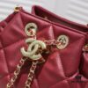 CHANEL Small 2020 New Double C Chain Drawstring Mini Bucket Bag