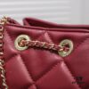 CHANEL Small 2020 New Double C Chain Drawstring Mini Bucket Bag