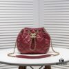 CHANEL Small 2020 New Double C Chain Drawstring Mini Bucket Bag