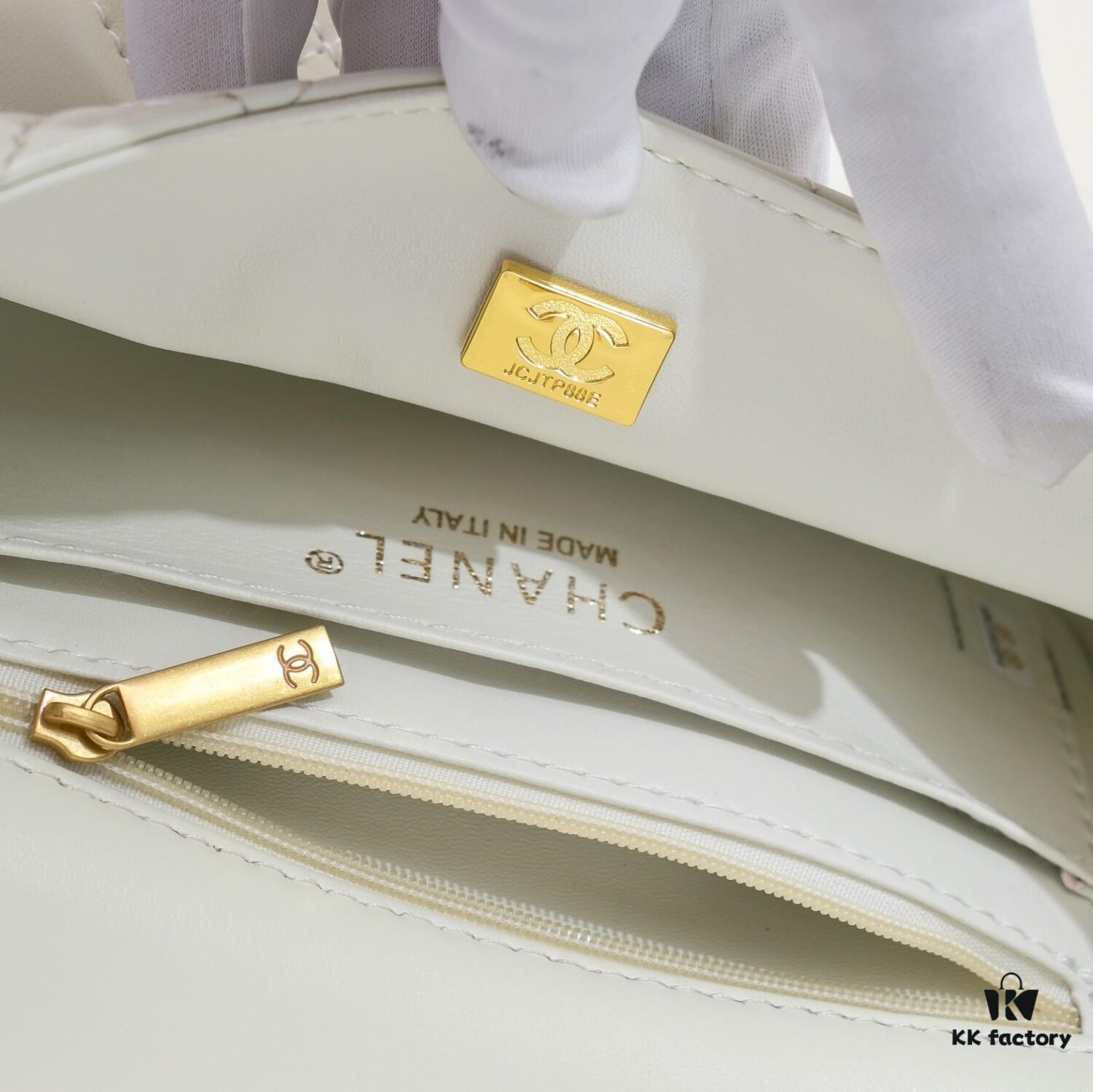 Chanel 22B Latest Mini CF Handle with Hardware Accents, New AS2431 Classic Quilted Flap Bag