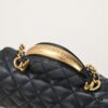 Chanel 22B Latest Mini CF Handle with Hardware Accents, New AS2431 Classic Quilted Flap Bag