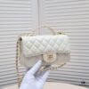 Large Size 🦋 Chanel 🖤 23A Diamond Handle CF Mini, Early Release and Already Secured 💎