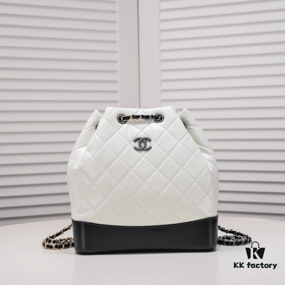 Chanel 17 Gabrielle Wandering Backpack – The Must-Have It Bag Adored by Celebrities, Next Big Trend, Fashionable and Simple Design, Premium Full-Grain Soft Leather, Size 24x23x11.5cm, Model A94485