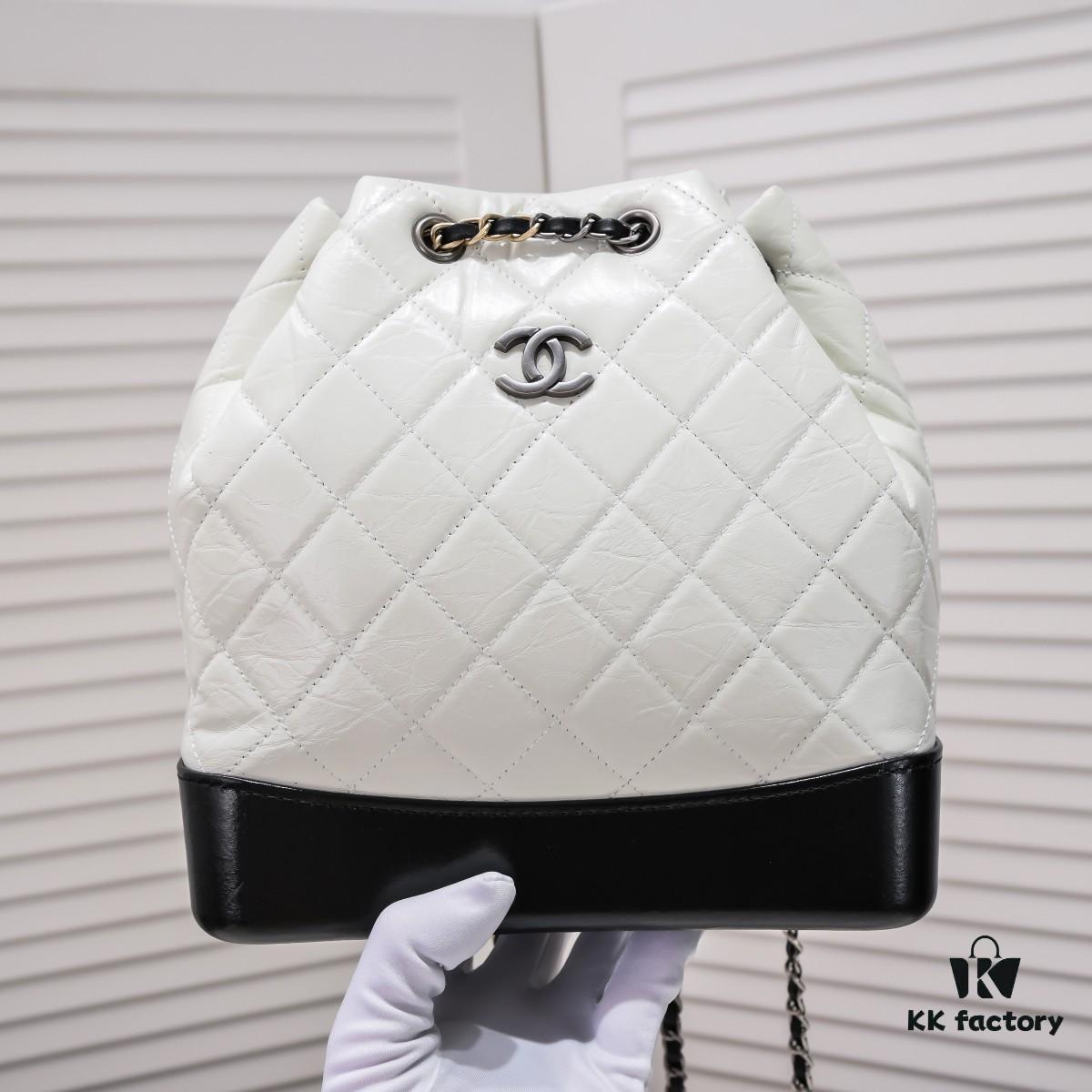 Chanel 17 Gabrielle Wandering Backpack – The Must-Have It Bag Adored by Celebrities, Next Big Trend, Fashionable and Simple Design, Premium Full-Grain Soft Leather, Size 24x23x11.5cm, Model A94485