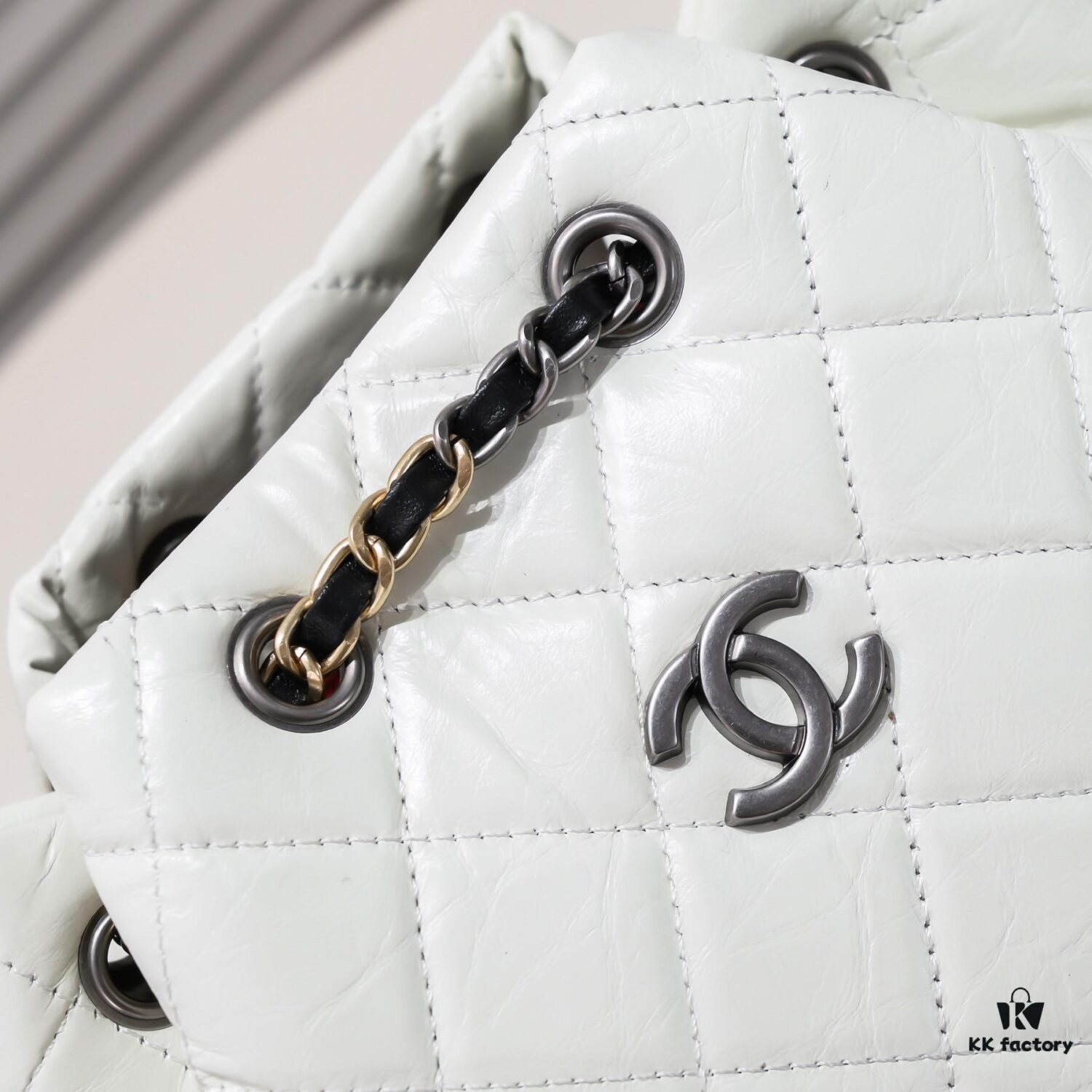 Chanel 17 Gabrielle Wandering Backpack – The Must-Have It Bag Adored by Celebrities, Next Big Trend, Fashionable and Simple Design, Premium Full-Grain Soft Leather, Size 24x23x11.5cm, Model A94485