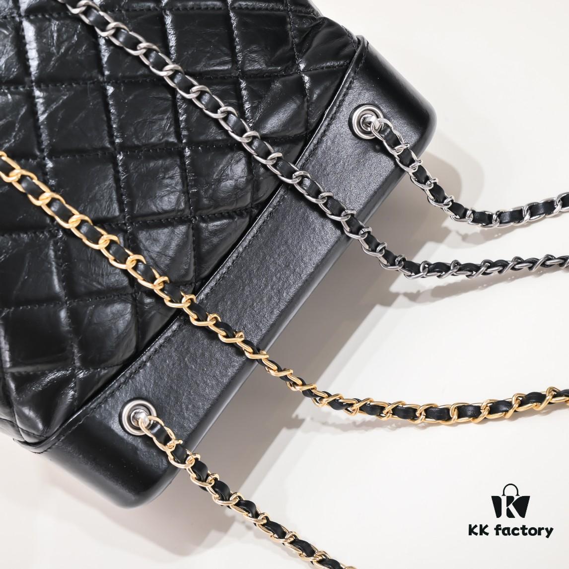 Chanel 17 Gabrielle Wandering Backpack – The Must-Have It Bag Loved by Celebrities, Next Big Trend, Fashionable and Simple Design, Premium Full-Grain Soft Leather