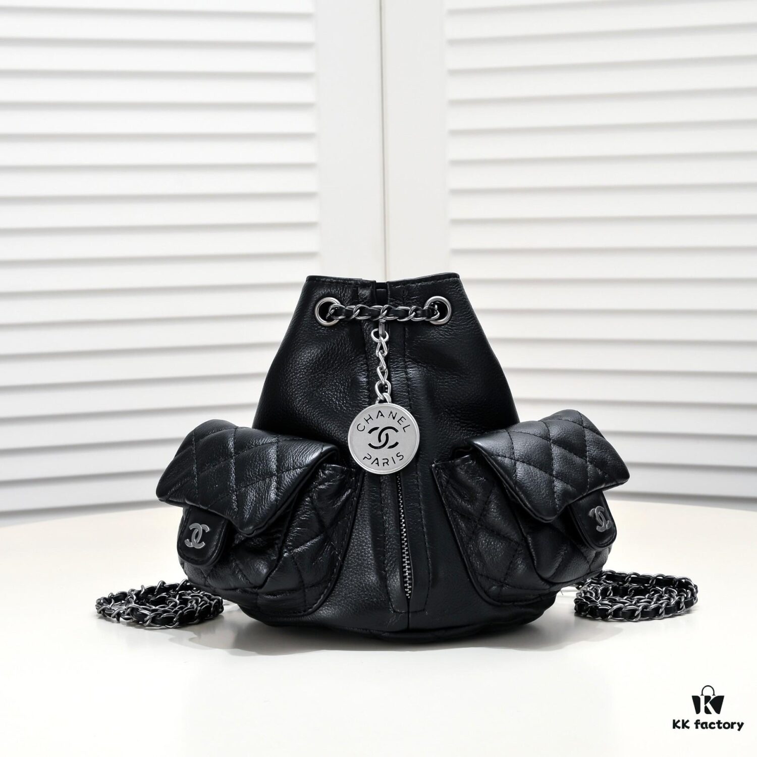 Chanel 23B Imported Top-Grade Calfskin Frog Double Shoulder Bag