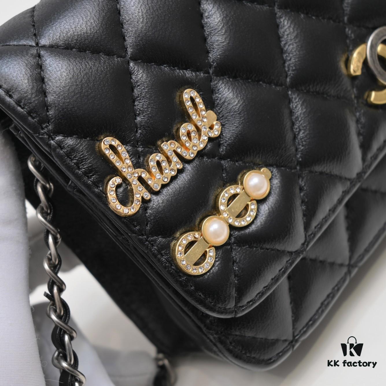 Chanel 2021 SS C F-Style Chain Bag with CHANEL Letter Hardware