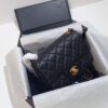 CHANEL France Boutique Collection Metal CF Bag with Golden Beads - Large and Small Sizes