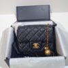 CHANEL France Boutique Collection Metal CF Bag with Golden Beads - Large and Small Sizes