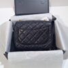 CHANEL France Boutique Collection Metal CF Bag with Golden Beads - Large and Small Sizes