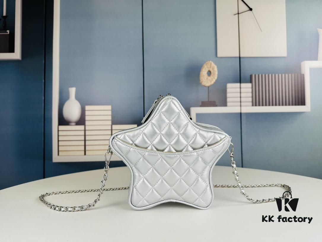 New Arrival Lucky Star CHANEL Mini Bag – Stunning Star-Shaped Design, Golden Luxury Shine, Unique and Elegant Fashion Statement