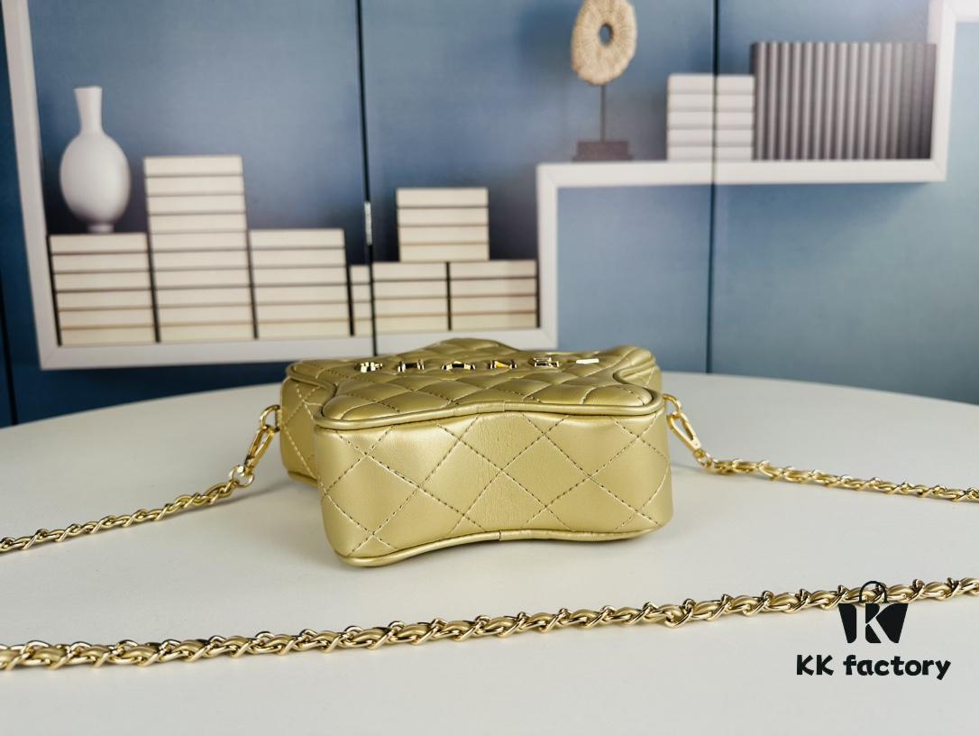 New Arrival Luxury Chanel Lucky Star Bag – Stunning Celestial Design, Golden Shine, Unique Star-Shaped Style, Chic and Elegant