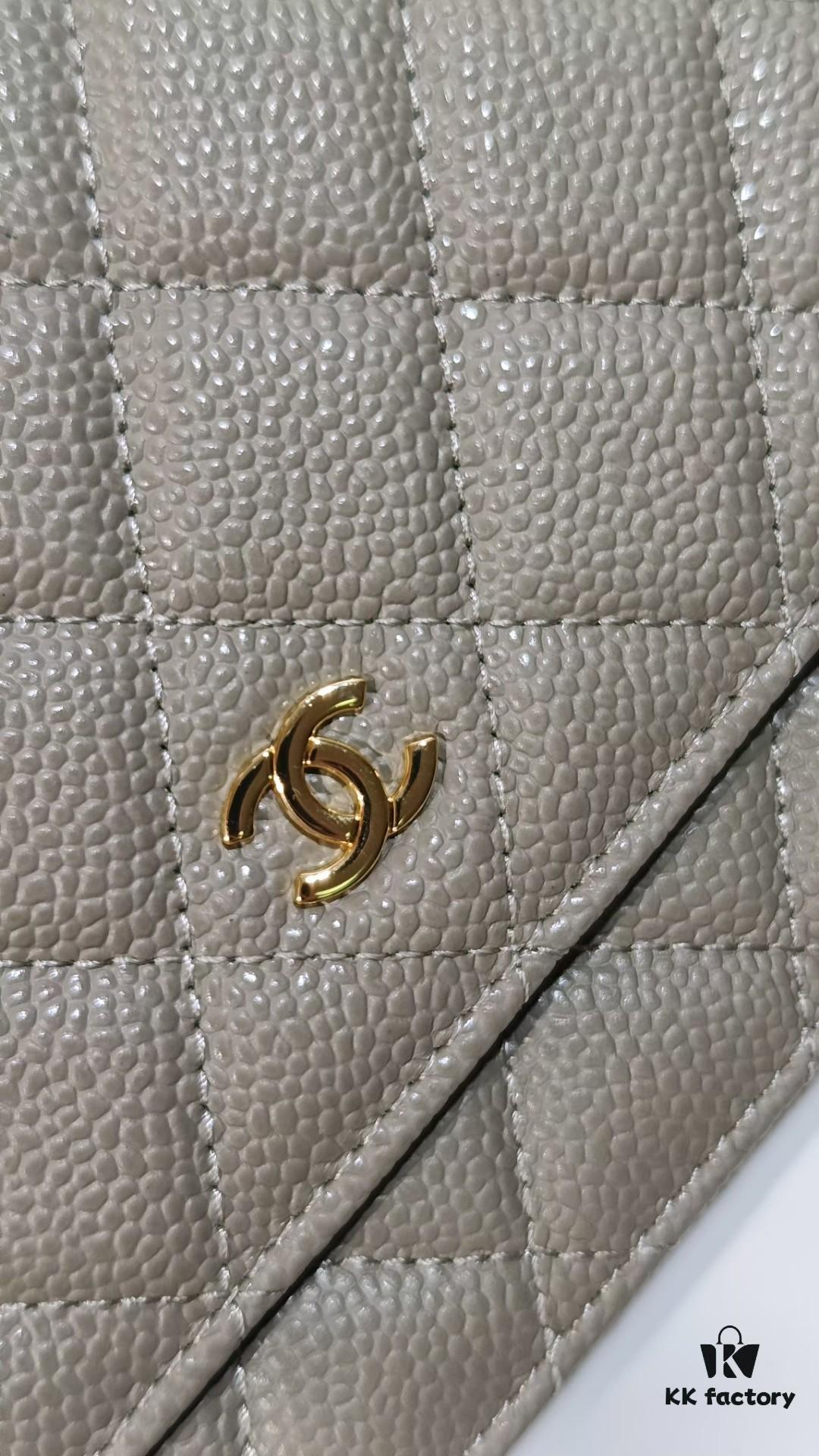 Chanel Classic Handbag Model 0250 - Premium Quality Imported Grain Calfskin Leather