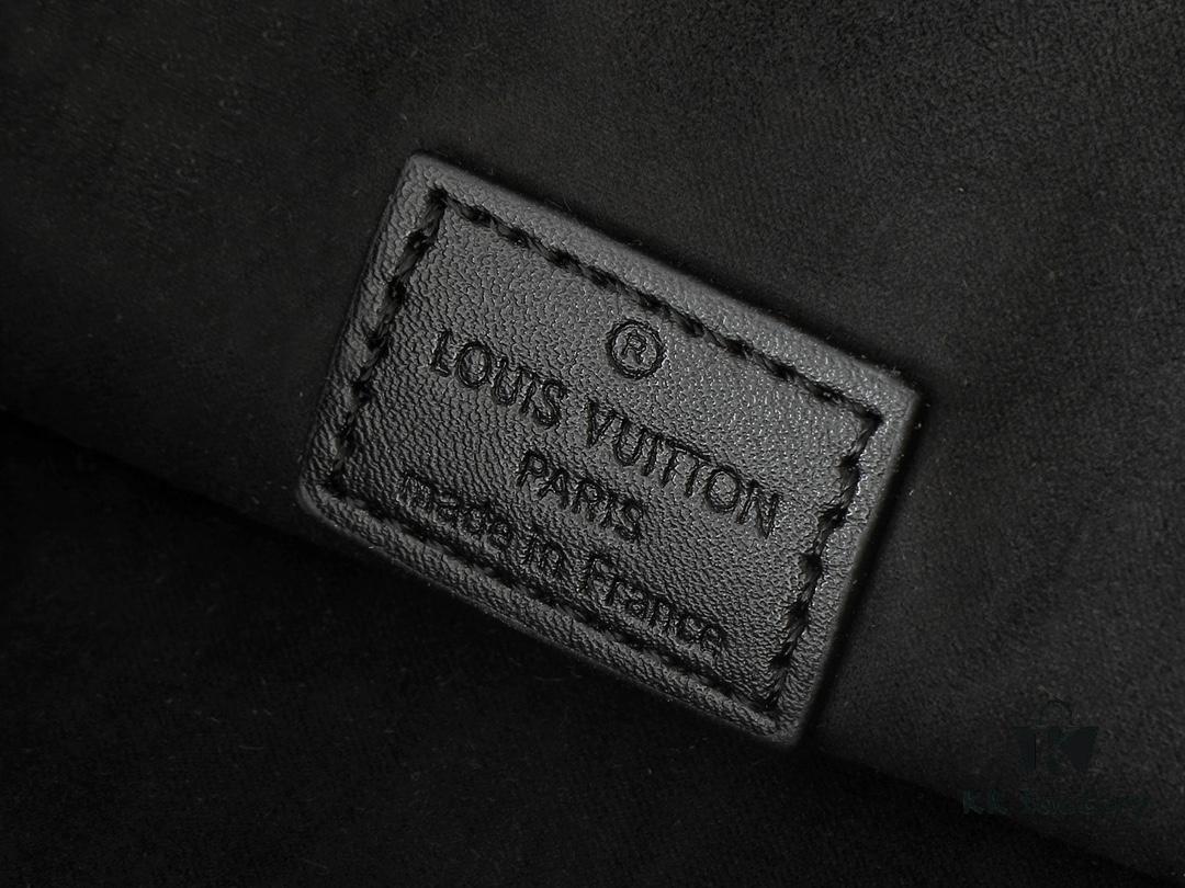 Upgraded Original M81366 Black and Caramel Cosmetic Pouch with Chain