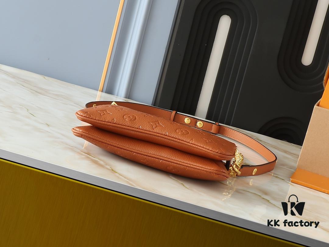 Upgraded Original M83301 M83008 M11916 Monogram Empreinte Leather Liv Pochette with Arm-Carry Design