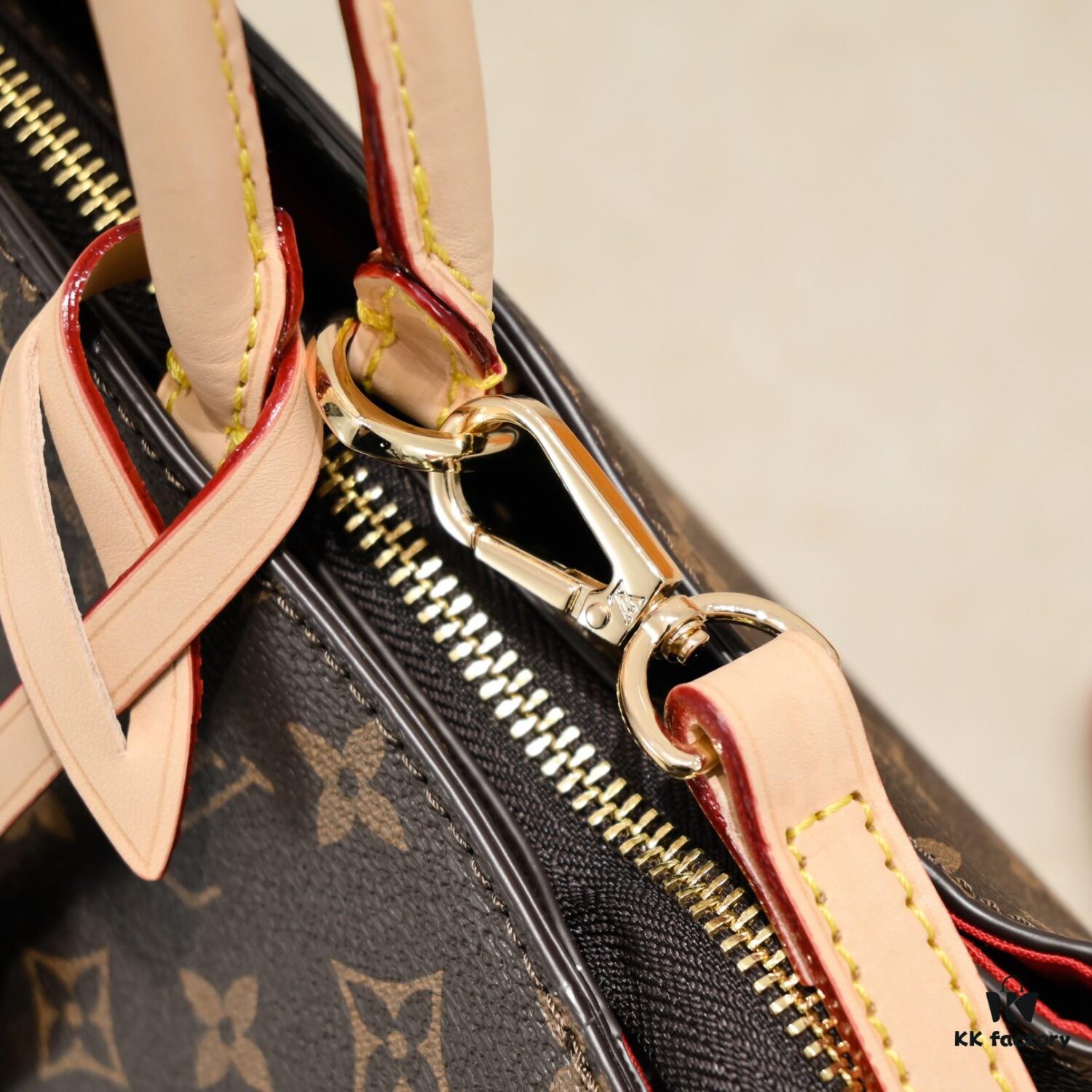 2021 New Large LV New Grand Palais MM Double-Sided Yellow Leather Monogram Fashion Shoulder Handbag