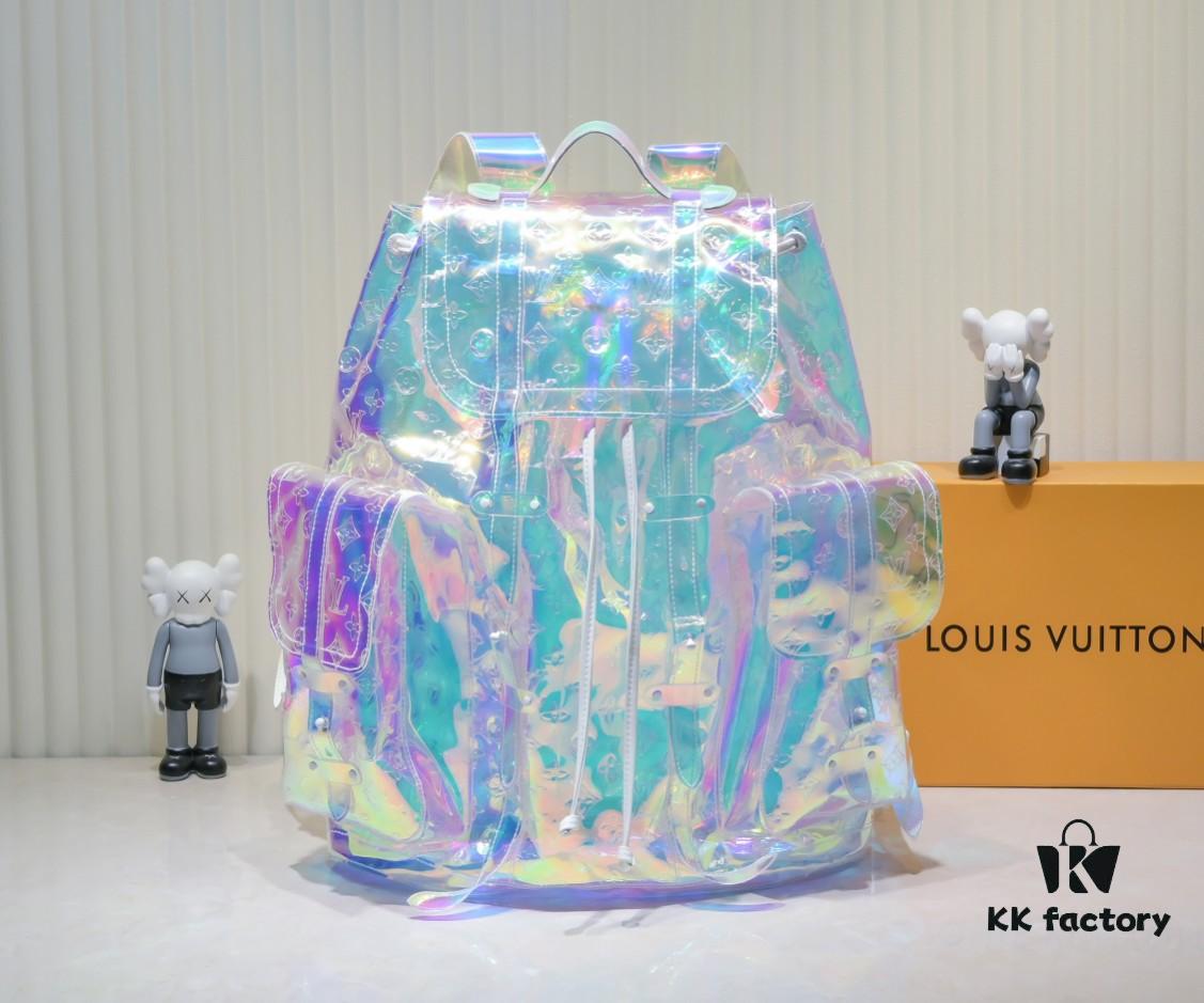 Exclusive Real Shot - Upgraded Version‼️ Model M53286 M41379 Transparent Colorful! CHRISTOPHER Oversized Backpack