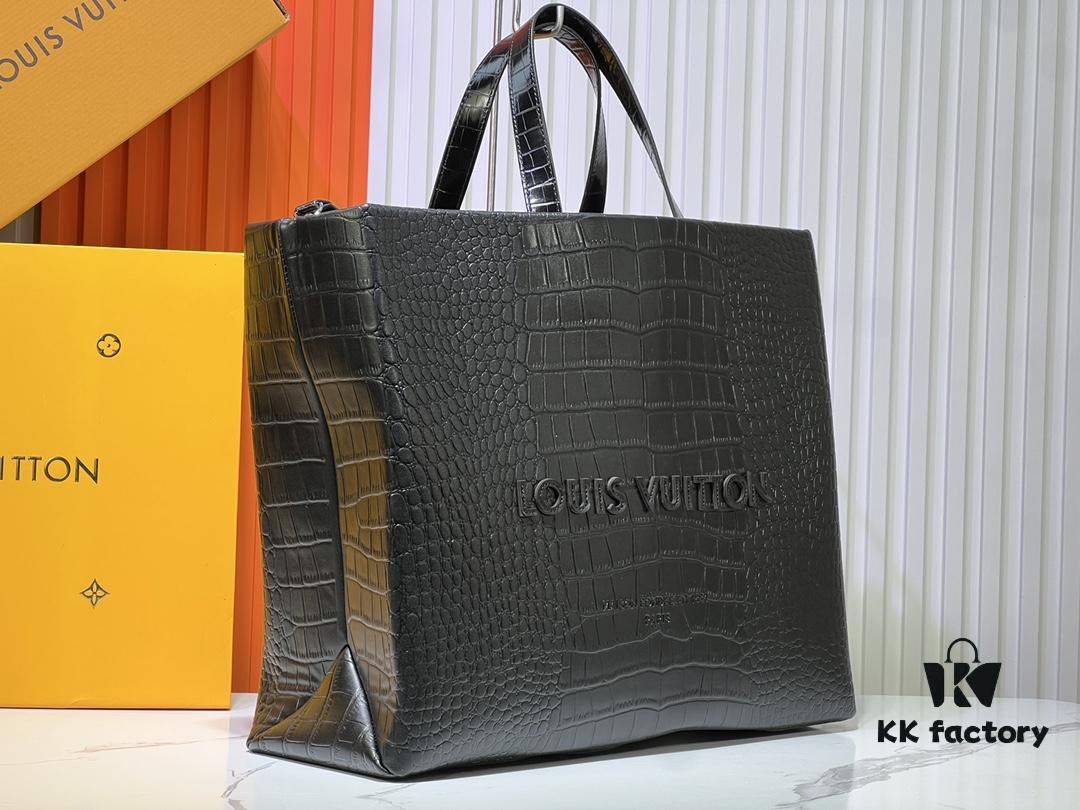 M24457 This Shopper Medium Bag Draws Inspiration from Louis Vuitton's Shopping Tote