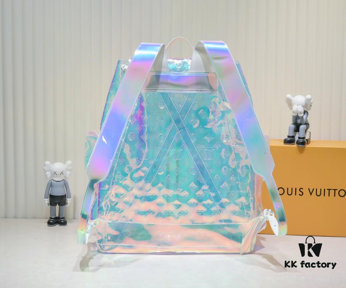 Exclusive Real Shot - Upgraded Version‼️ Model M53286 M41379 Transparent Colorful! CHRISTOPHER Oversized Backpack