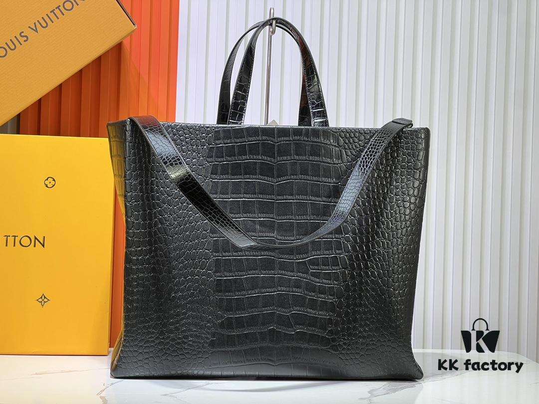 M24457 This Shopper Medium Bag Draws Inspiration from Louis Vuitton's Shopping Tote