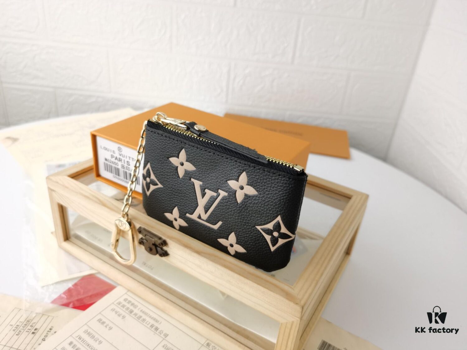 Top Quality Original 💎 [Real Photo, Personal Background] LV Damier Canvas Small Pouch for Coins and Keys