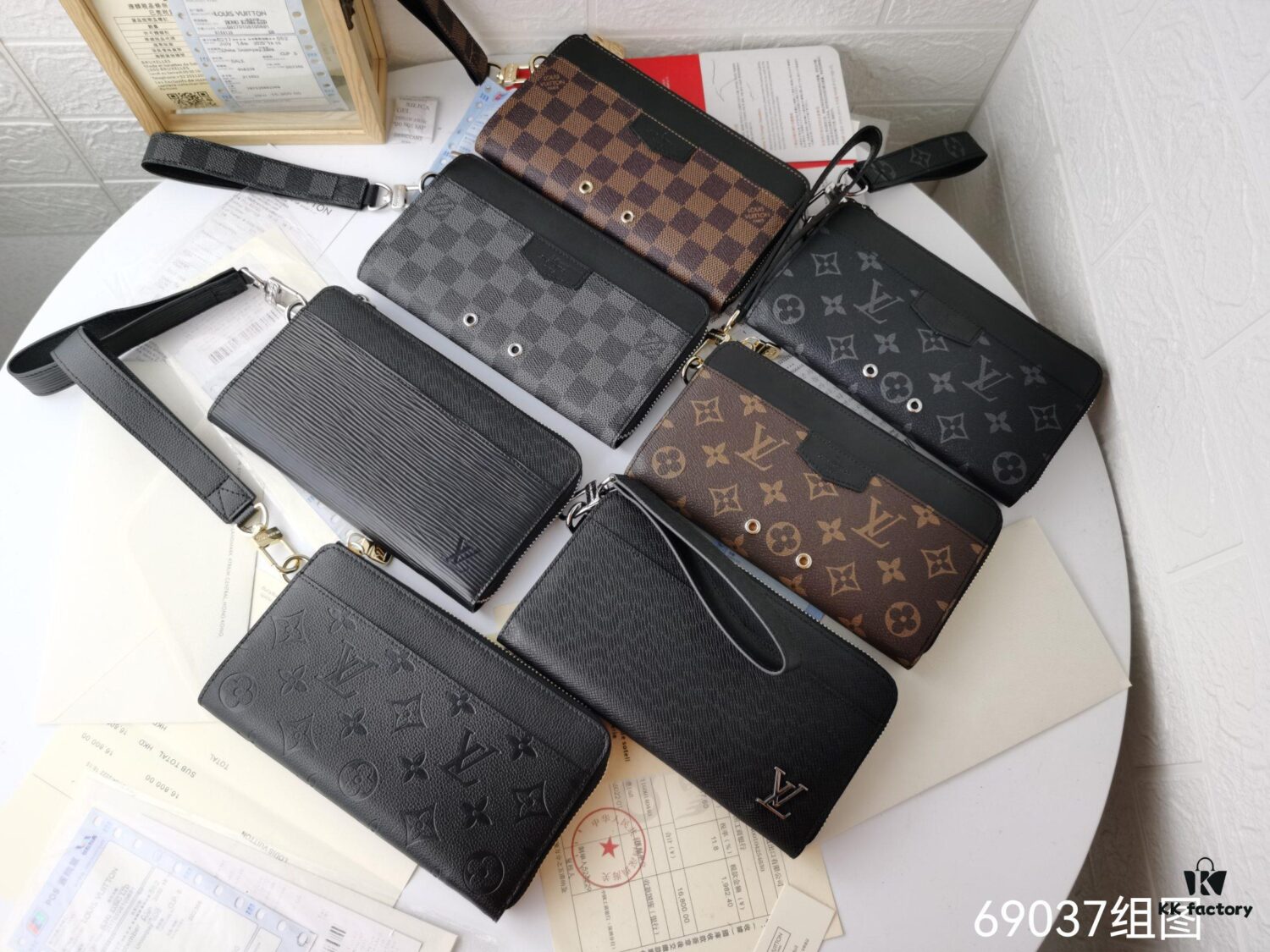 Top Quality Original 💎 [Actual Photos, Personal Background] Zippy Dragonne Zip Wallet M69037