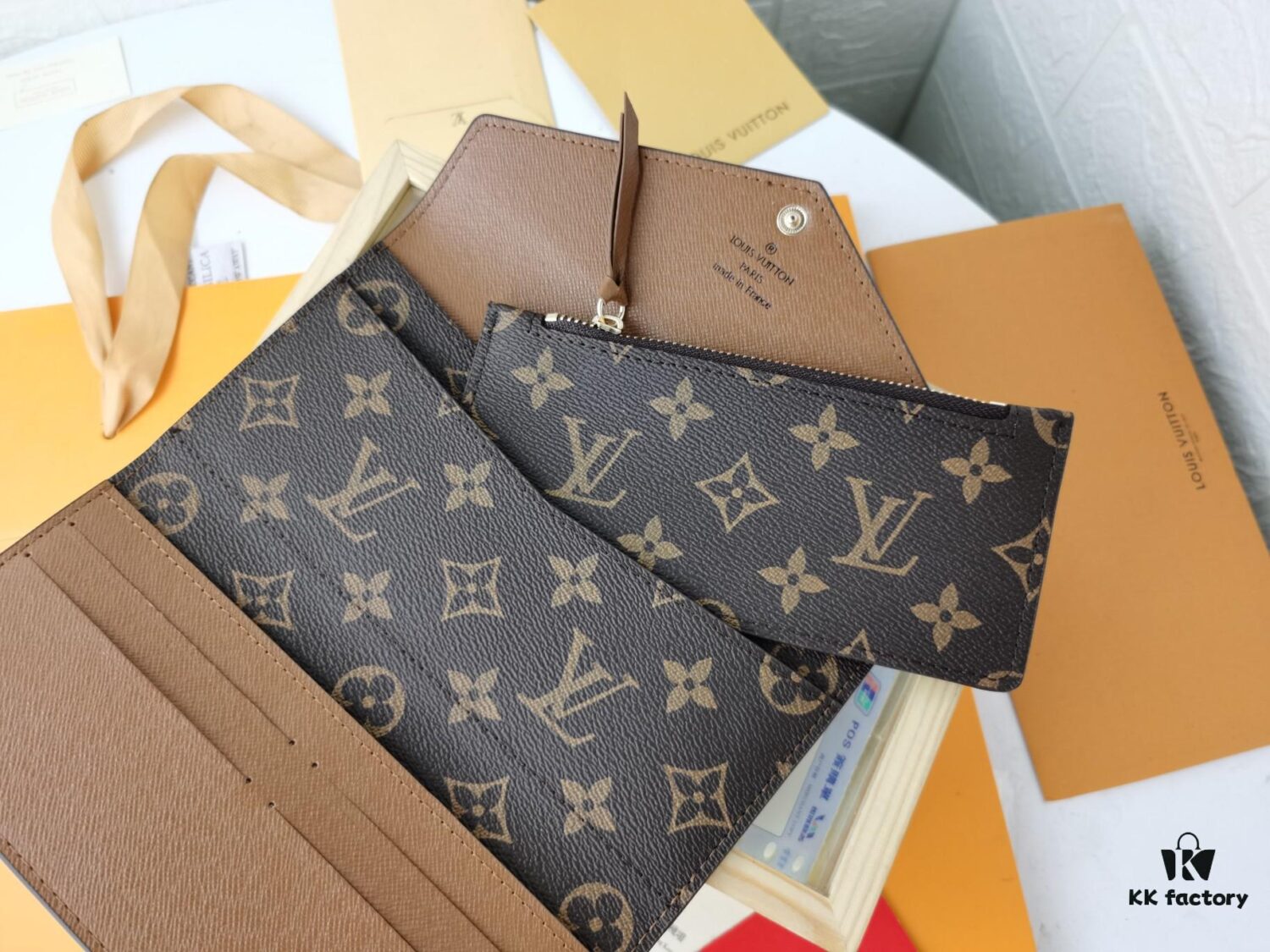 Top Quality Original 💎【Real Photo, Personal Background】Josephine Wallet Inspired by Louis Vuitton's First Wallet Design