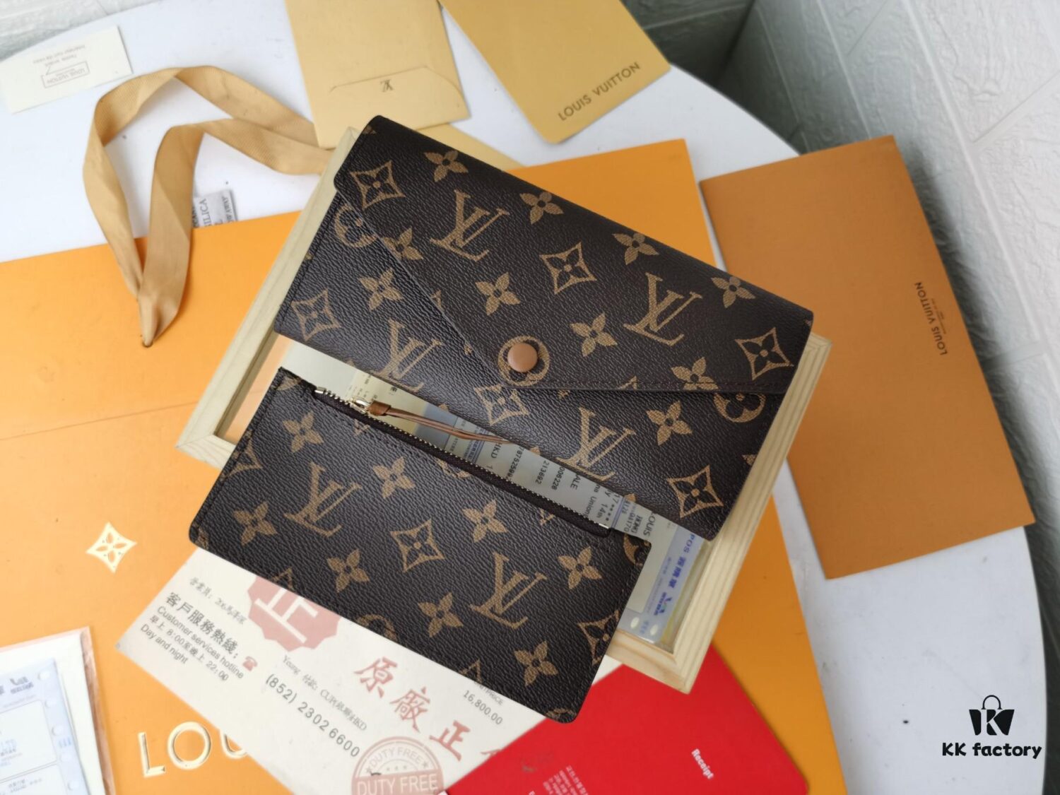 Top Quality Original 💎【Real Photo, Personal Background】Josephine Wallet Inspired by Louis Vuitton's First Wallet Design