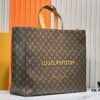 M24457 M24475 This Medium Shopper Handbag Draws Inspiration from Louis Vuitton's Shopping Bag, Featuring Soft Cowhide Leather Embossed with 'Louis Vuitton' and 'Maison Fondée En 1854', Top Handles, and Removable Shoulder Strap. Dimensions: 40x32x16cm