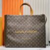 M24457 M24475 This Medium Shopper Handbag Draws Inspiration from Louis Vuitton's Shopping Bag, Featuring Soft Cowhide Leather Embossed with 'Louis Vuitton' and 'Maison Fondée En 1854', Top Handles, and Removable Shoulder Strap. Dimensions: 40x32x16cm