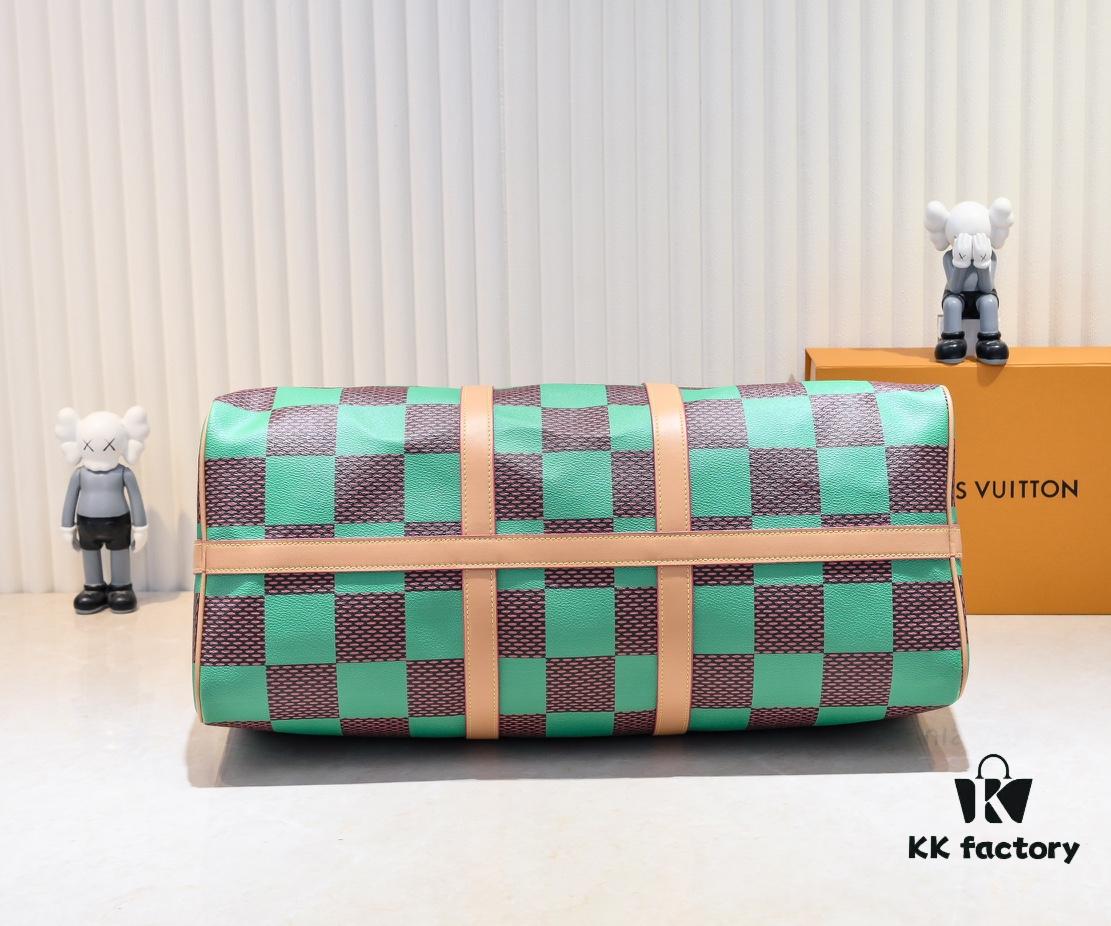 M40667 M41416 Keepall Bandoulière 50 Travel Bag in Damier Golf Coated Canvas