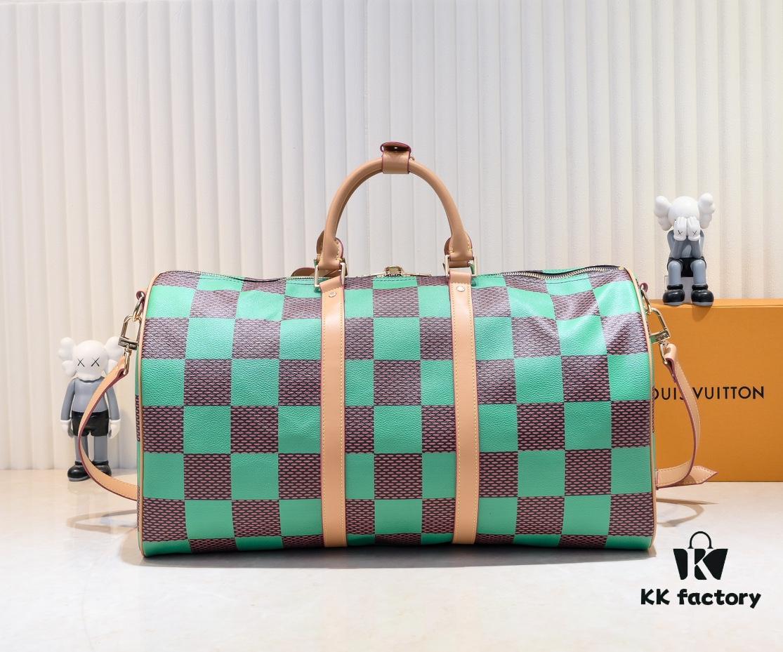 M40667 M41416 Keepall Bandoulière 50 Travel Bag in Damier Golf Coated Canvas