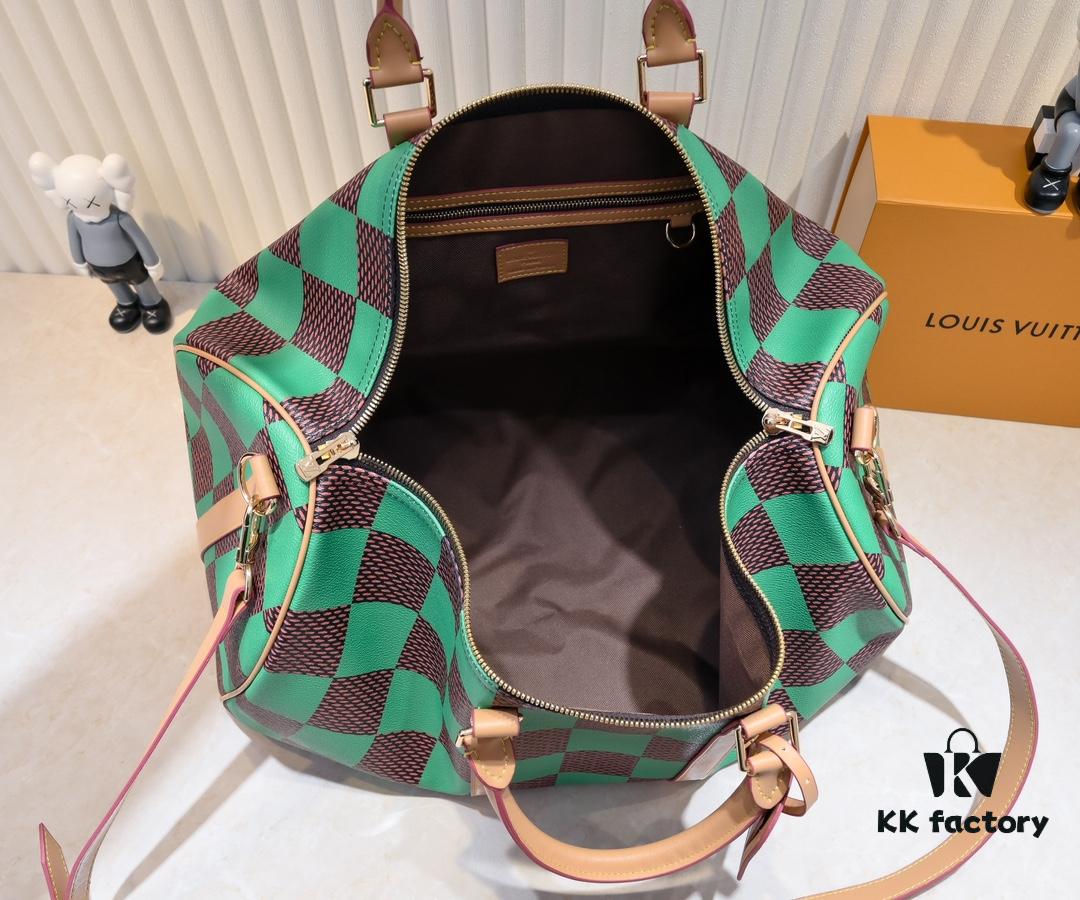 M40667 M41416 Keepall Bandoulière 50 Travel Bag in Damier Golf Coated Canvas