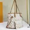 M40995 M40994 White Flower Parent-Child Bag Classic Shopping Bag Louis Vuitton New Neverfull