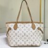M40995 M40994 White Flower Parent-Child Bag Classic Shopping Bag Louis Vuitton New Neverfull