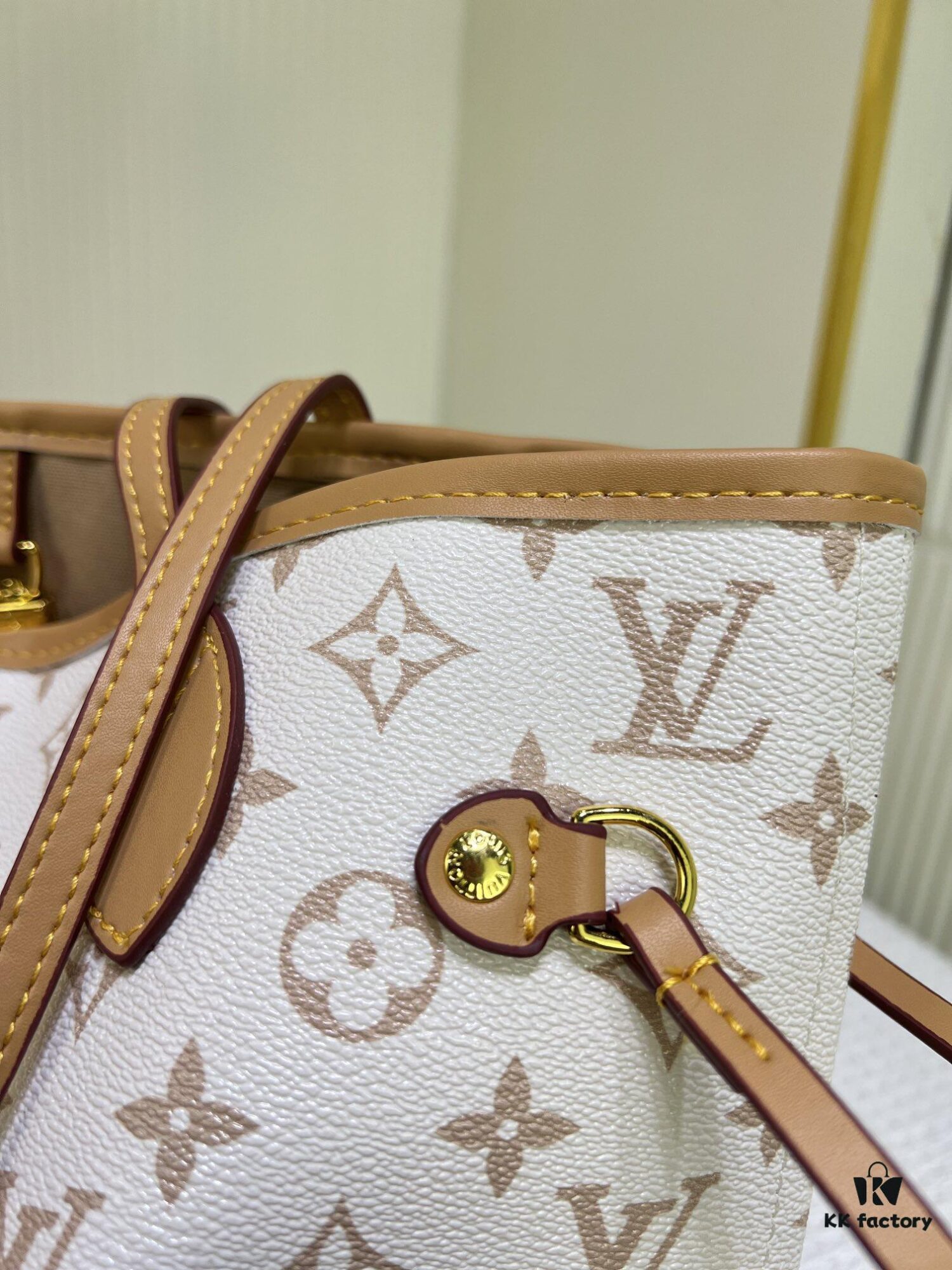 M40995 M40994 White Flower Parent-Child Bag Classic Shopping Bag Louis Vuitton New Neverfull
